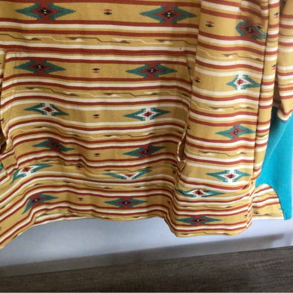 Ampersand Avenue Half-Zip Sweatshirt! Southwest Sunrise! - Picture 4 of 8